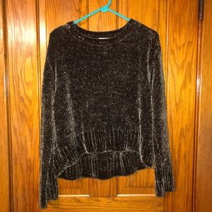 Dex dark green chenille sweater